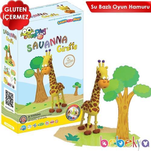 Jumping Clay Kendi Oyuncağını Kendin Yap Modelleme Oyun Hamuru Seti Zürafa