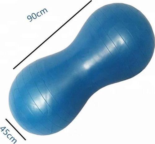 Fıstık Pilates Topu Spor Egzersiz Topu - 90 Cm Pilates Topu + Şişirme Pompası Hediye