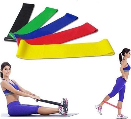 5 Adet Pilates Egzersiz Direnç Bandı