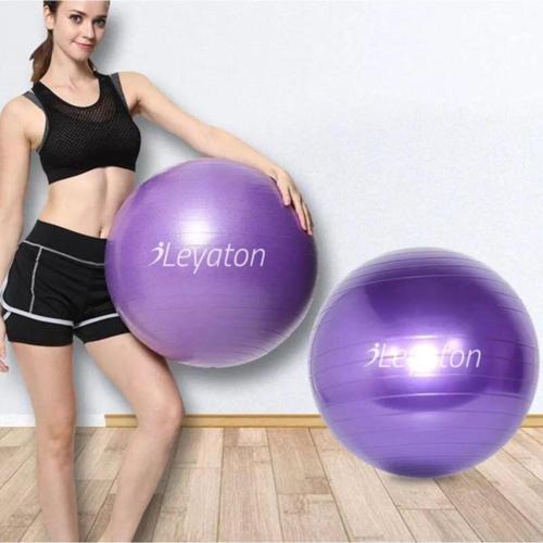 Mor 55 Cm Pilates Topu Büyük Boy Kalın Yoga Pilates Top