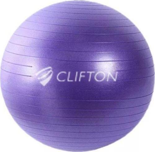 Clifton Pilates Topu Büyük Boy 65 Cm Mor+ Pompa Hediyeli