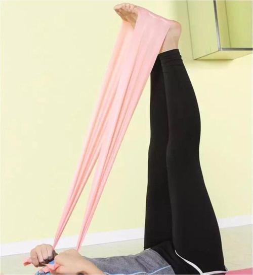 Pilates Bandı Jimnastik Pilates Lastiği 90X15 Cm Egzersiz Aerobik Bant 1 Adet Pembe