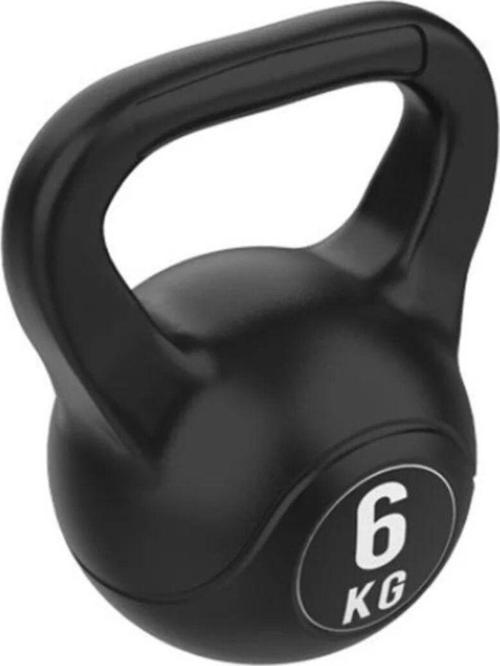 Plastik 6 Kg Çaydanlık Tipi Dambıl Kettlebell Ağırlık Kettlebell (Çaydanlık) 6 Kg Siyah