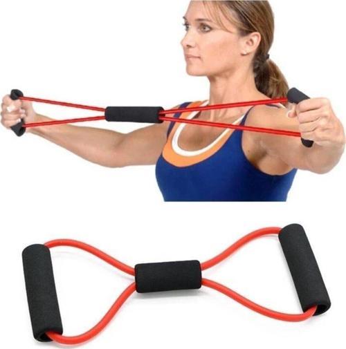 Unisex Kırmızı Pilates Direnç Lastiği