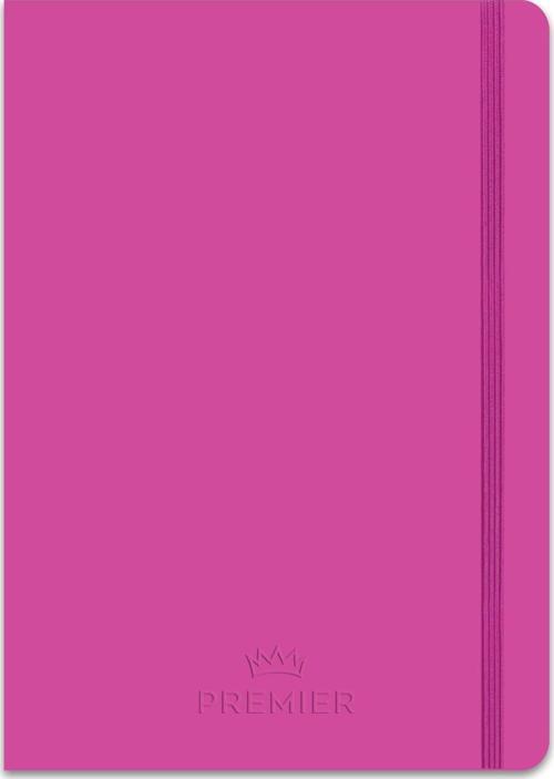 Çizgili Ciltli Premier Defter Fuşya 13x21