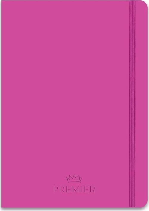 Çizgili Ciltli Premier Defter Fuşya 9x14