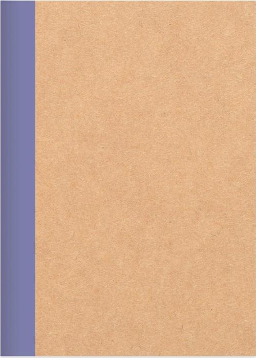 Çizgili Stickerli Kraft Kapak Defter Mor 18,5*26 50 Yp.
