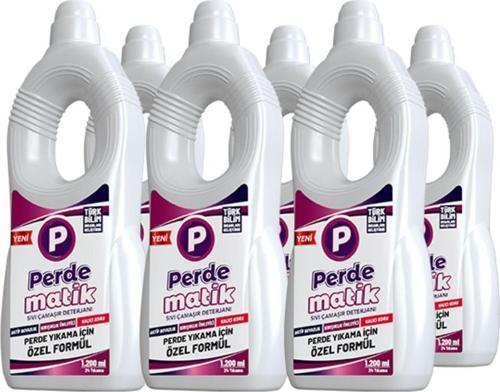 Perde İçin Sıvı Perde Ve Çamaşır Deterjanı %100 Yerli 6 Adet 1200 Ml