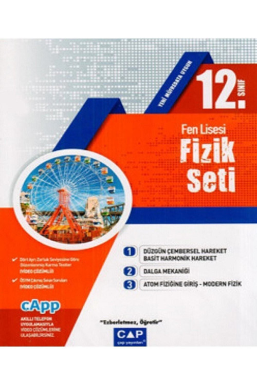 Çap Yayınları 12.sınıf Fen Lisesi Fizik Seti - 2021