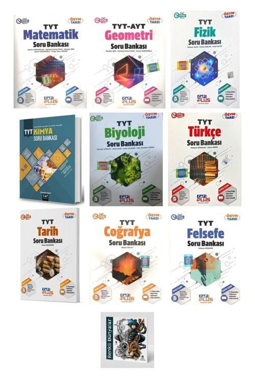 Çap Yayınları 2025 Tyt Tüm Dersler Soru Bankası Seti 9 Kitap (RENKLİ DÜNYALAR HEDİYELİ)