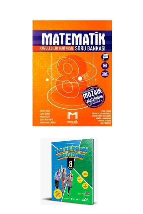 Mozaik Yayınları 2025 - 8. Sınıf Matematik Soru Bankası (Fen Bilimleri Serüvenim Hediyeli)