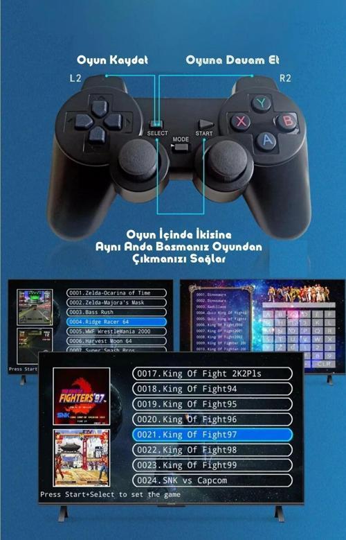 Q9 10000+ Retro Arcade Oyun Konsolu & 8K Ultra HD Android TV Box Netflix YouTube Google Uyumlu