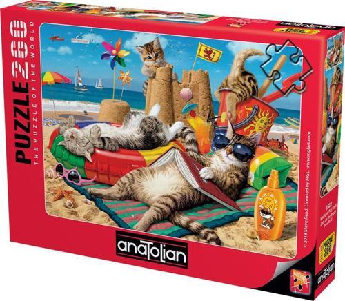 260 Parça XL Puzzle - Kedilerin Plaj Keyfi 3322