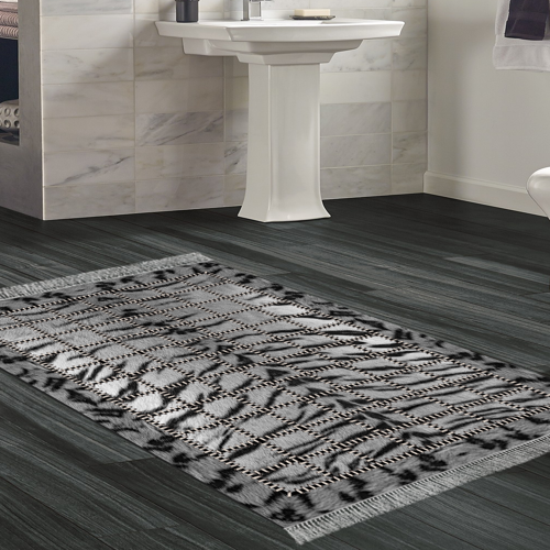 Kaymaz Taban Djt Banyo Halısı Star Pamuk Saçaklı Modern 1906