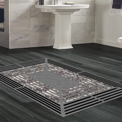 Kaymaz Taban Djt Banyo Halısı Yıldız Deri Modern M5132