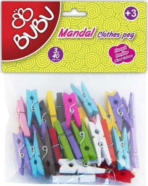 Mandal 3Cm 40Lı Renkli