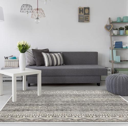 Kaymaz Taban Djt Salon Halısı Star Pamuk İskandinav F5087