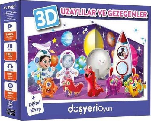 3D Figürlü Yapboz Uzaylılar ve Gezegenler