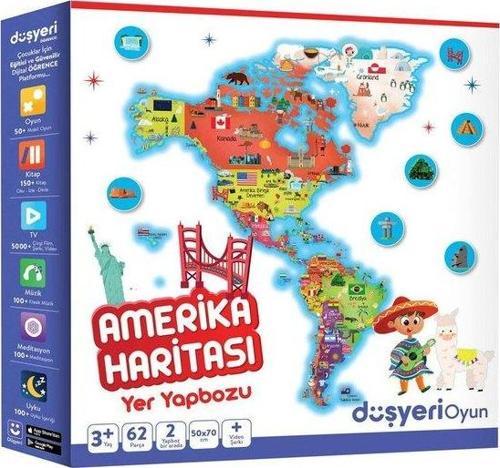Yer Yapbozu Amerika Haritası Puzzle
