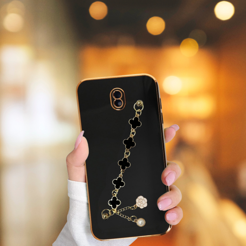 SAMSUNG J7 PRO ELÇEK ŞANZELİZE KILIF SİYAH