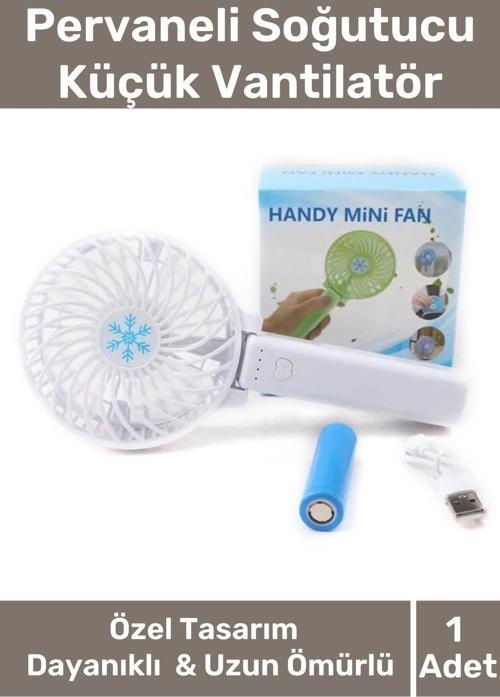 Cep Boyu Usb Şarjlı 3 Kademeli Sessiz Taşınabilir Mini Fan Pervaneli Soğutucu Küçük Vantilatör