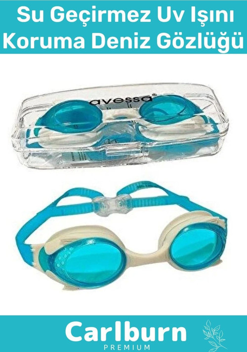 Deluxe Ayarlanabilir Kayış Su Geçirmez Uv Işını Koruma Silikon Plastik Antifog Çocuk Deniz Gözlüğü
