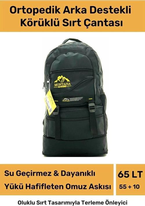 Ortopedik Su Geçirmez Konfor Modeli Fermuarlı Büyük Boy Çok Gözlü Bölmeli Kamp Outdoor Sırt Çantası