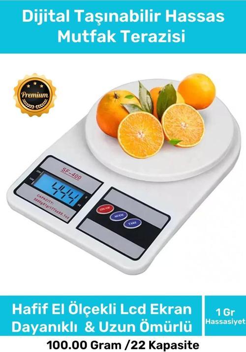 Deluxe Yüksek Hassasiyet Pilli Dara Fonksiyonlu Otomatik Kapanma Özellikli Hassas Mutfak Terazisi