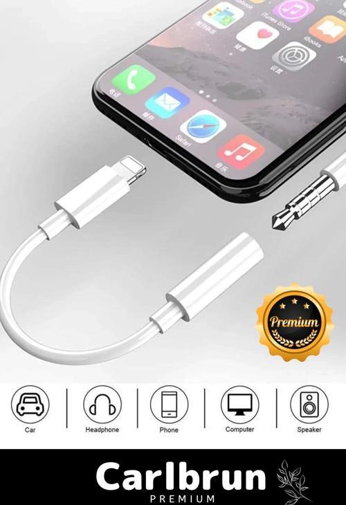 Iphone 15 14 13 12 11 X 8 7 Plus Ipad Uyumlu Lightning Uyumlu Kulaklık Çevirici Aux Dönüştürücü