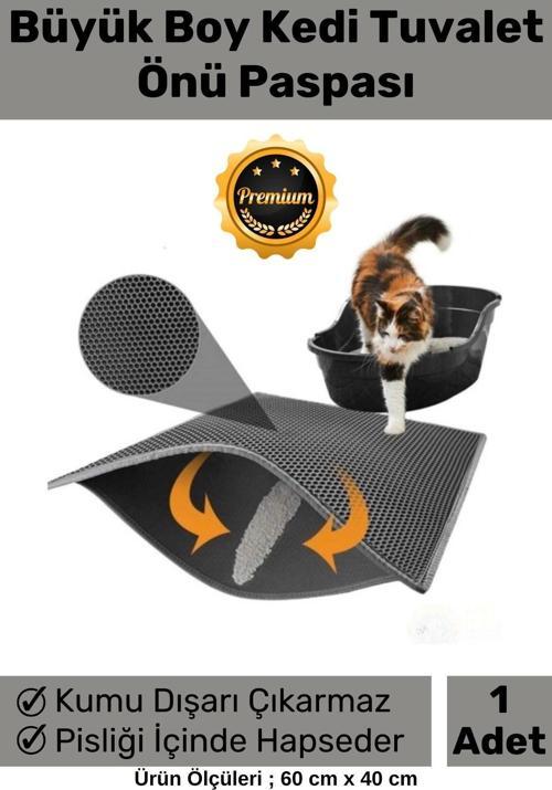 Özel Üretim Kum Kiri Dışarı Çıkarmayan Pisliği İçerisinde Hapseden Kedi Tuvalet Önü Büyük Paspas