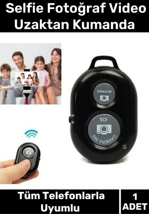 Özel Üretim Bluetooth Tüm Telefonlarla Uyumlu Kolay Selfie Fotoğraf Video Çekme Uzaktan Kumanda