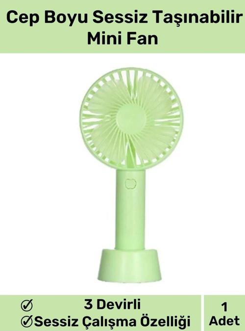Özel Üretim Usb Şarjlı 3 Kademeli Sessiz Taşınabilir Mini Fan Pervaneli Soğutucu Küçük Vantilatör