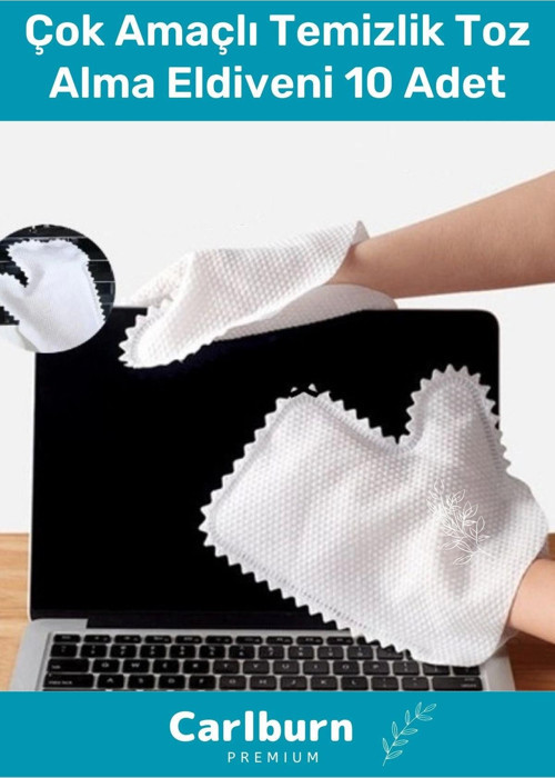 Özel Üretim Yüksek Kaliteli Mikrofiber Pratik Çok Amaçlı Temizlik Toz Alma Eldiveni 10 Adet
