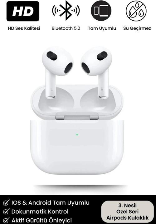 Premium 3. Nesil Ios Android Uyumlu Bluetooth Kulaklık Özel Seri Kulak Içi Kablosuz Kulaklık