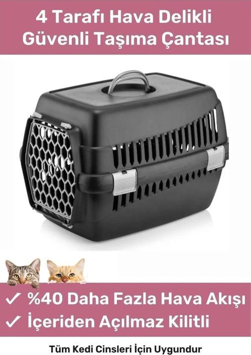 Premium Serisi Güvenli & Konforlu Köpek Kedi Taşıma Sepeti Sağlam Pet Kutusu Seyahat Kafesi Çantası