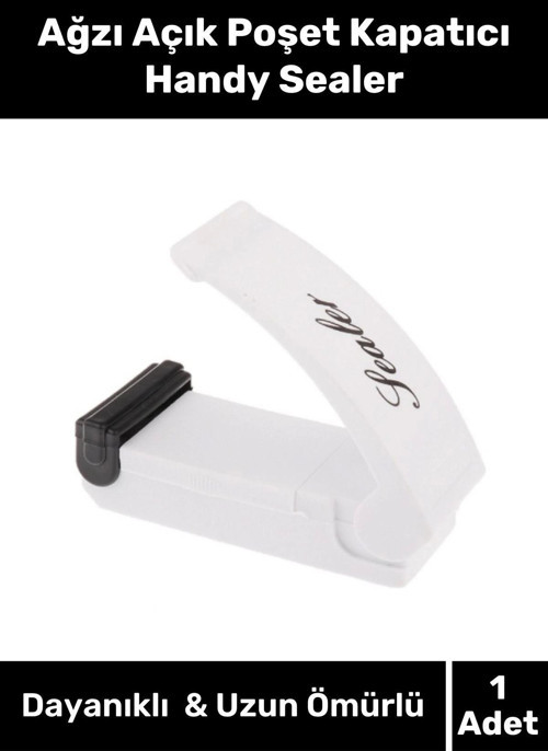 Premium Seri Pilli Yiyecekleri Taze Tutan Pratik Ağzı Açık Poşet Kapatıcı Handy Sealer
