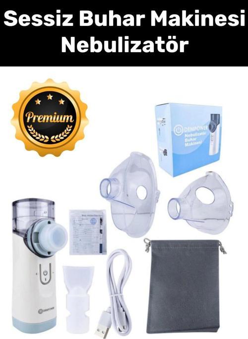 Premium Seri Taşınabilir Tıbbi Atomizer Nebulizatör Inhalatör Sessiz Inhaler Nemlendirme Makinesi
