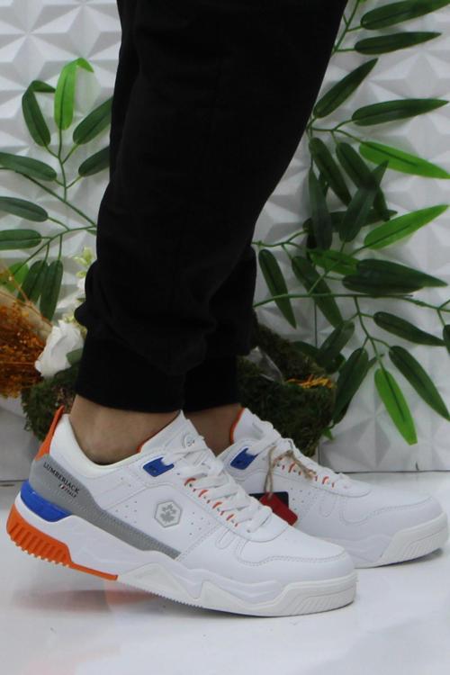 Bavıara Beyaz Turuncu Rahat  Ürün Sneaker Erkek Ayakkabı