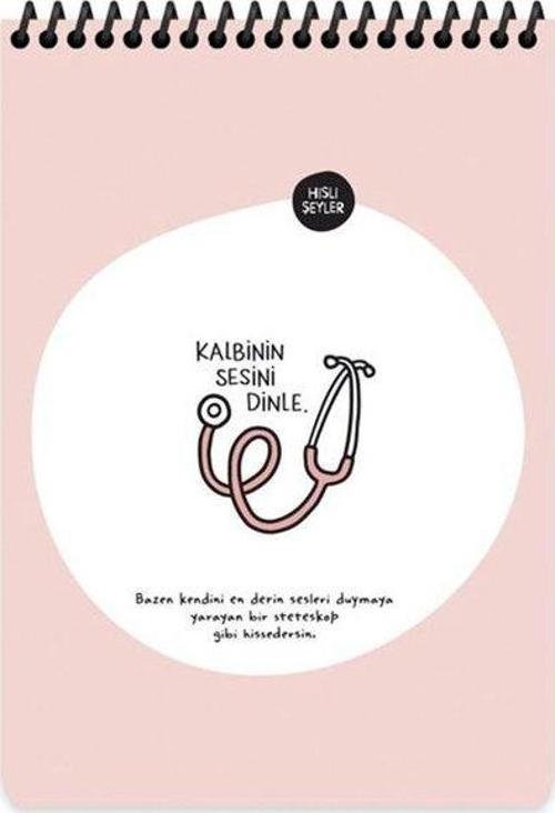 A5 80 Yaprak Çizgili Not Defteri  - Kalbinin Sesini Dinle