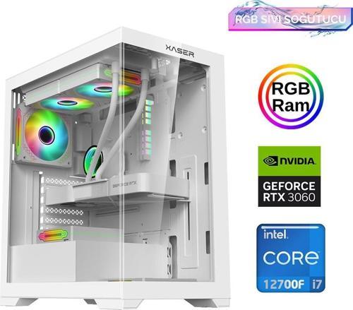 Xsr890 i7 12700F 16GB Ram 512GB M.2 NVMe SSD 12GB RTX3060 Oyuncu Masaüstü Bilgisayarı