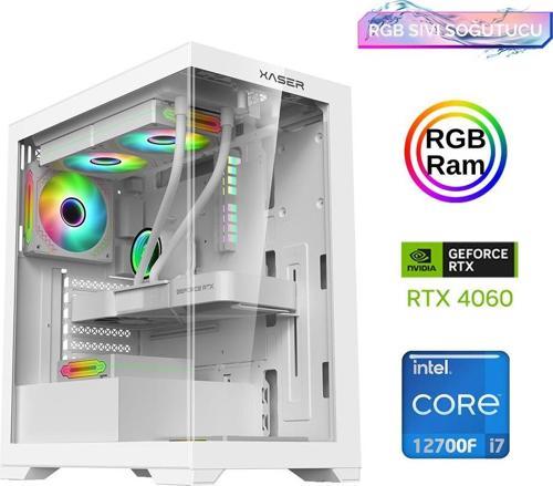 Xsr891 i7 12700F 16GB Ram 512GB M.2 NVMe SSD 8GB RTX4060 Oyuncu Masaüstü Bilgisayarı