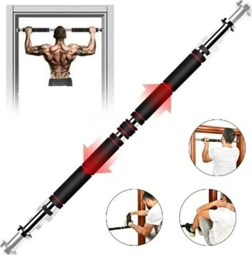 Kapı Arası 60 - 100 Cm Uzun Süngerli Barfix Demiri Barfiks Çubuğu Koridor Barfiks Barı 80 - 100 Cm