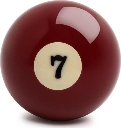 Amerikan Bilardo Topu Tek Top 57.2 Mm 7 Numara