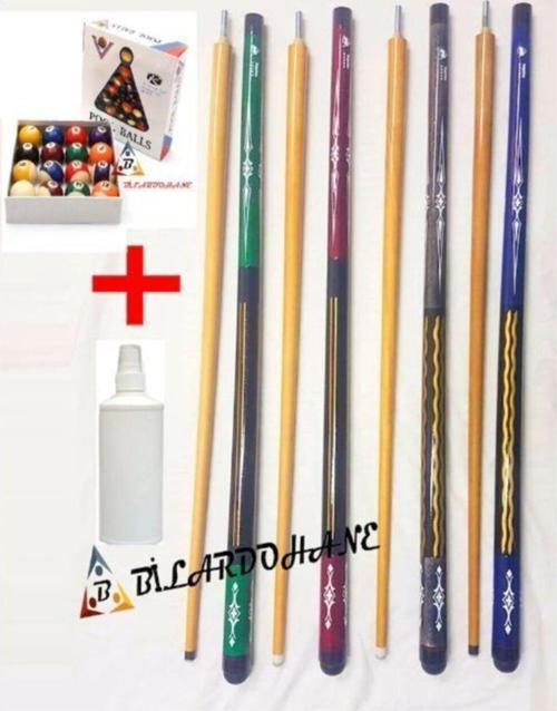 4 Adet Bilardo Istakası + Amerikan Bilardo Topu + Top Cilası Bila
