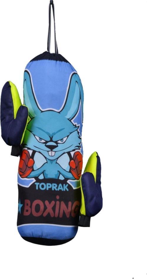 Çocuk Boks Torbası Seti Eldivenli Hediyeli Kum Torbası (No-2)