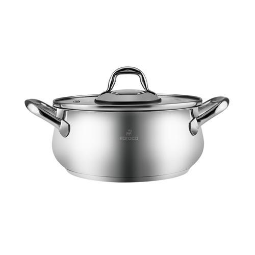 New Akara İndüksiyon Tabanlı Çelik Derin Tencere 26 Cm