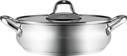 New Akara İndüksiyon Tabanlı Çelik Karnıyarık Tencere 24 cm