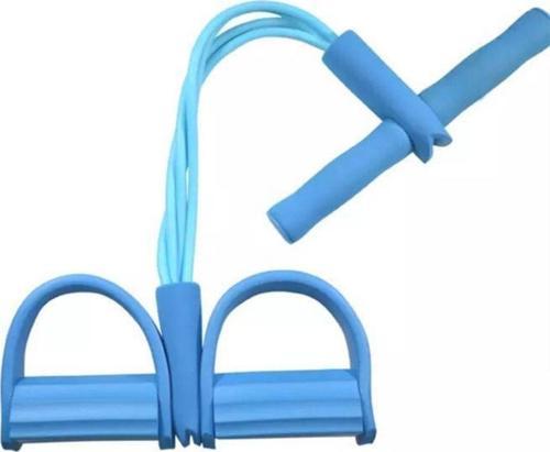 Body Trimmer Egzersiz Aleti El Ayak Egzersiz 4'Lü Direnç Lastiği Mavi