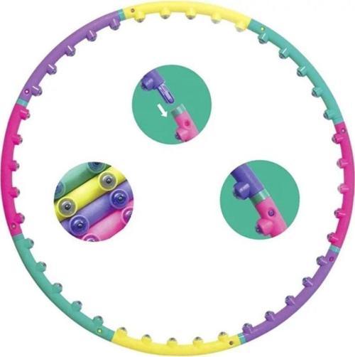 Masajlı Zayıflatıcı 8 Parça Çember Hulahoop 98 Cm 1000 Gr Hl2