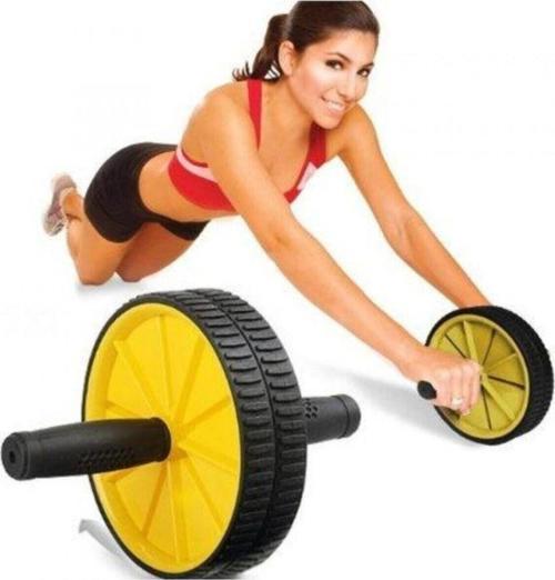 Egzersiz Tekerleği Karın Kası Egzersiz Tekerleği Karın Kası Spor Aleti Ab Wheel Sarı
